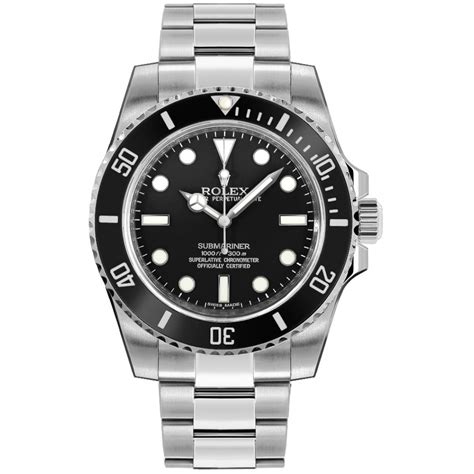 rolex submariner men's luxury diver watch black dial 114060 replica|rolex submariner blue face.